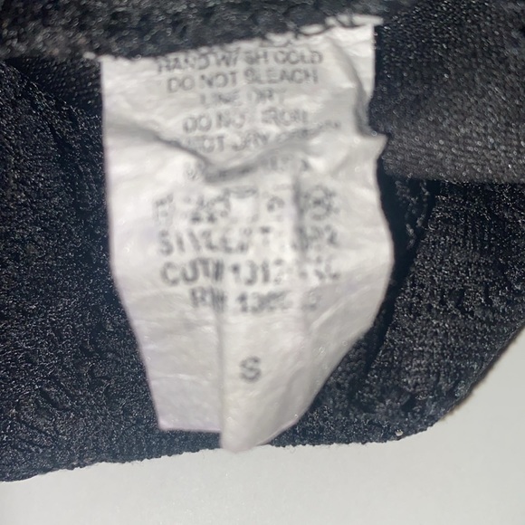 Flamingo Nasty Gal Black Lace Eyelash Trim Bra Bralette Crop Top Tie Front Small - Picture 12 of 12